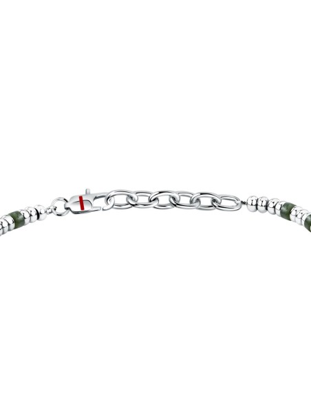 Sector Basic – Bracciale Uomo Acciaio con Pietre Verdi (SZS136)