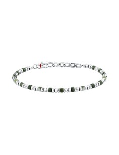 Sector Basic – Bracciale Uomo Acciaio con Pietre Verdi...