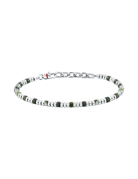 Sector Basic – Bracciale Uomo Acciaio con Pietre Verdi (SZS136)