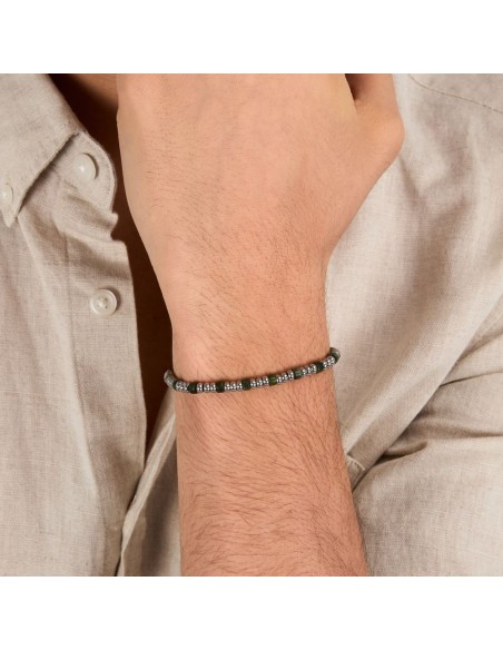 Sector Basic – Bracciale Uomo Acciaio con Pietre Verdi (SZS136)