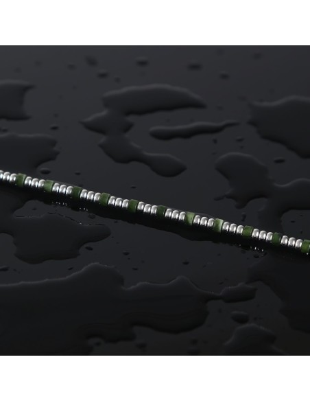 Sector Basic – Bracciale Uomo Acciaio con Pietre Verdi (SZS136)
