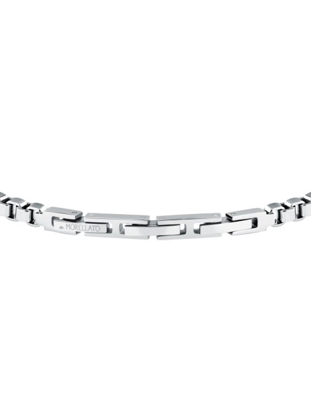 Morellato Urban – Bracciale Uomo Acciaio con Zircone Nero (SABH44)