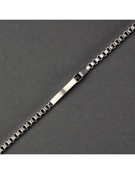 Morellato Urban – Bracciale Uomo Acciaio con Zircone Nero (SABH44)