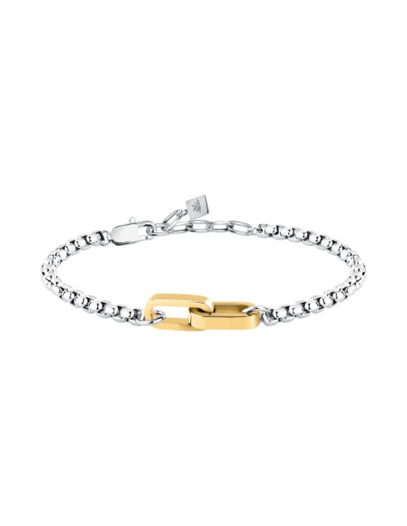 Morellato Motown – Bracciale Uomo Acciaio Silver e Gold (SABY14)