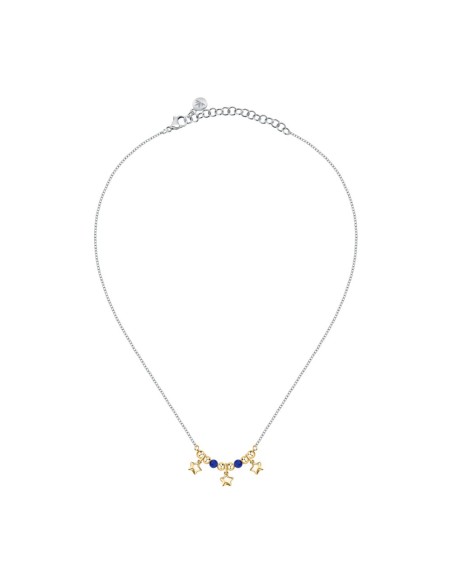 Morellato Talismani – Collana Donna Acciaio con Agata Blu e Stelle (SAIX21)