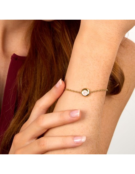 Morellato Tesori Eterni – Bracciale Donna Oro Quarzo Rosa (SAXN11)
