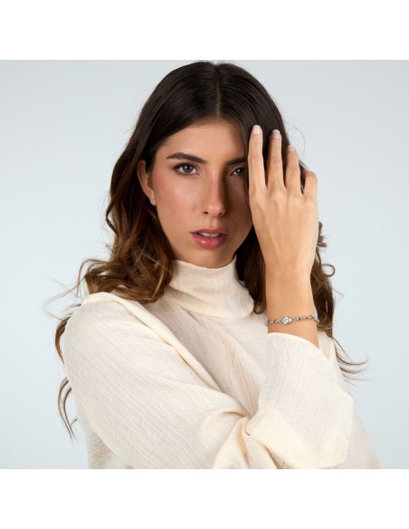 Morellato Tesori Eterni – Bracciale Donna Silver Topazio Azzurro (SAXN36)