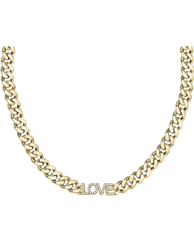 Collana LA PETITE STORY acciaio dorato / love /...