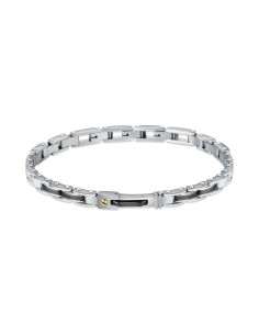 Sector – Bracciale Uomo Acciaio Silver con Dettagli Oro...