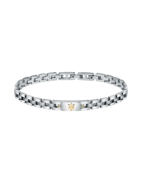 Bracciale MASERATI uomo acciaio inserto gold (JM420ATH05)