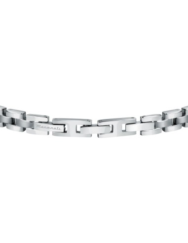 Bracciale MASERATI uomo acciaio inserto gold...