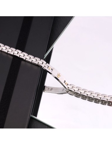 Bracciale MASERATI uomo acciaio inserto gold...