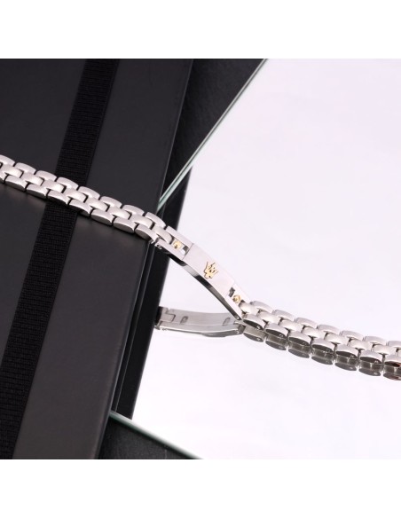 Bracciale MASERATI uomo acciaio inserto gold (JM420ATH05)