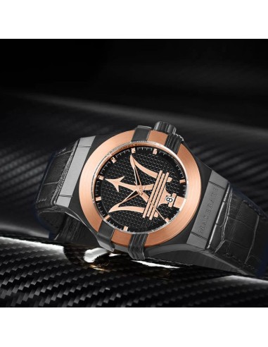 Maserati Potenza – Orologio Uomo Nero Oro Rosa...