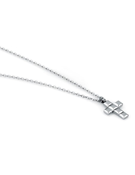 Morellato Motown Collana Uomo Croce Acciaio (SALS77)