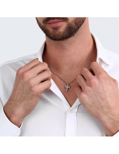 Morellato Motown Collana Uomo Croce Acciaio...