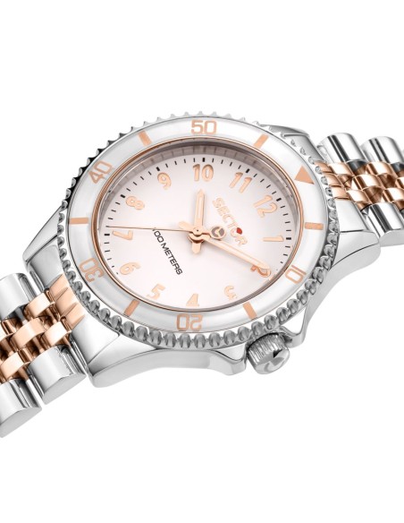 Sector 230 – Orologio Donna Bicolore Quadrante Bianco (R3253161533)