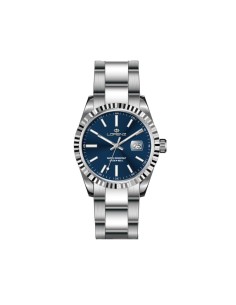 Lorenz Ginevra – Orologio Donna Acciaio con Quadrante Blu...