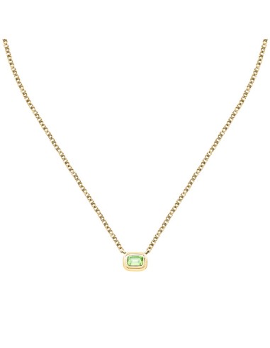 Trussardi Collana Donna Oro con Zircone Verde...