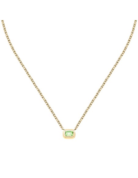 Trussardi Collana Donna Oro con Zircone Verde (TJAXA21)