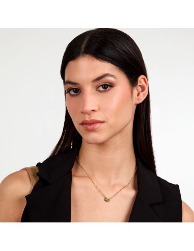 Trussardi Collana Donna Oro con Zircone Verde...