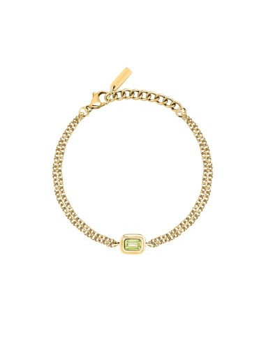 Trussardi Bracciale Donna Oro con Zircone Verde...