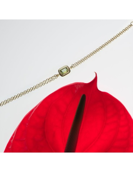 Trussardi Bracciale Donna Oro con Zircone Verde (TJAXA24)