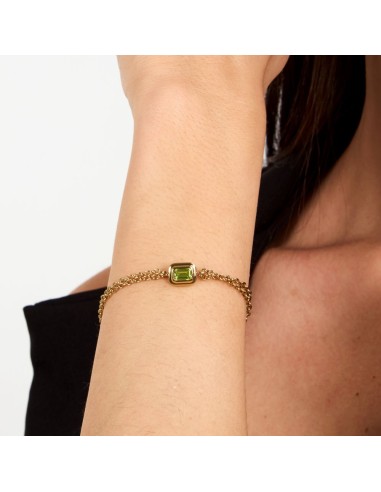Trussardi Bracciale Donna Oro con Zircone Verde...