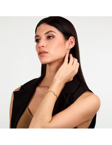Trussardi Bracciale Donna Oro con Zircone Verde...