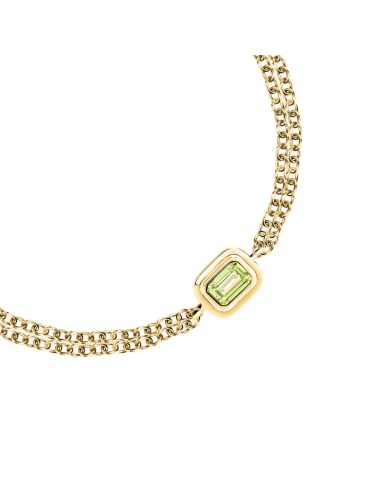 Trussardi Bracciale Donna Oro con Zircone Verde...