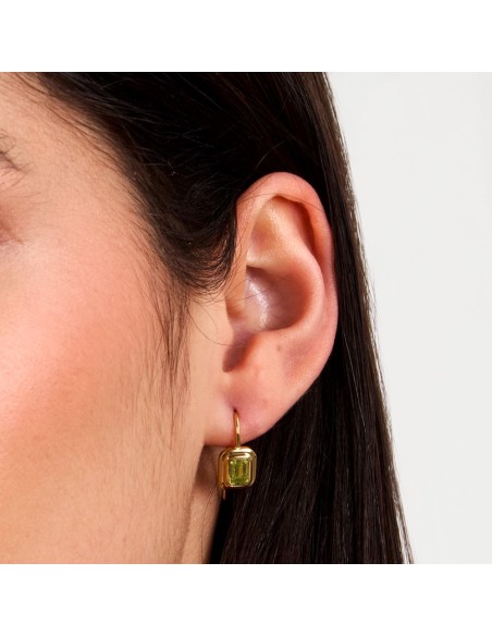Trussardi Orecchini Donna Oro Zircone Verde (TJAXA26)