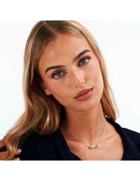 Trussardi Collana Donna Acciaio Bicolore con Cristalli (TJAXC06)