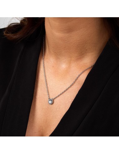 Trussardi Collana Donna Acciaio con Logo Tondo...