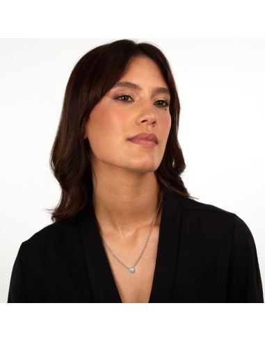 Trussardi Collana Donna Acciaio con Logo Tondo...