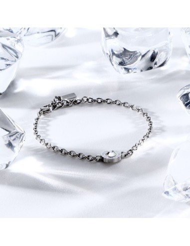 Trussardi Bracciale Donna Acciaio Logo Tondo...
