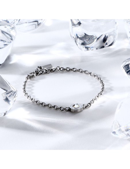 Trussardi Bracciale Donna Acciaio Logo Tondo (TJAXC116)