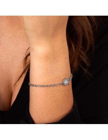 Trussardi Bracciale Donna Acciaio Logo Tondo...