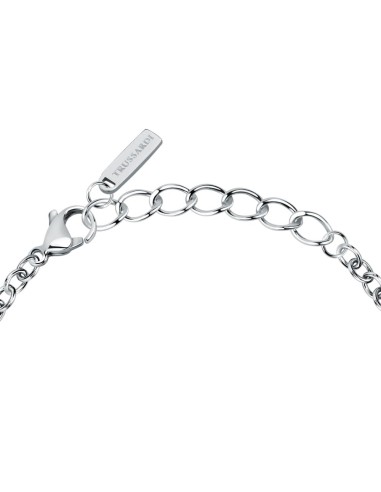 Trussardi Bracciale Donna Acciaio Logo Tondo...