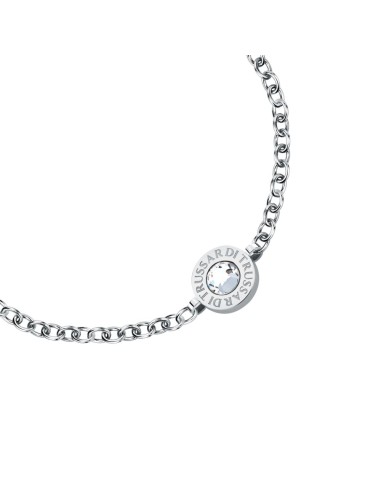 Trussardi Bracciale Donna Acciaio Logo Tondo...