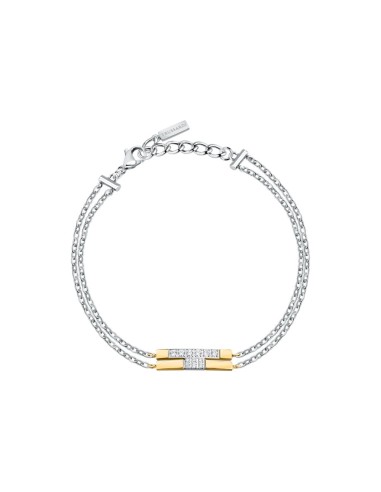 Trussardi Bracciale Donna Acciaio Bicolore con...