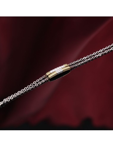 Trussardi Bracciale Donna Acciaio Bicolore con...