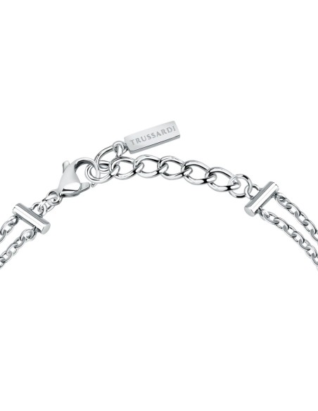 Trussardi Bracciale Donna Acciaio Bicolore con Cristalli (TJAXC27)