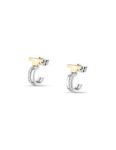 Trussardi Orecchini Donna Acciaio Bicolore T-Shape (TJAXC35)