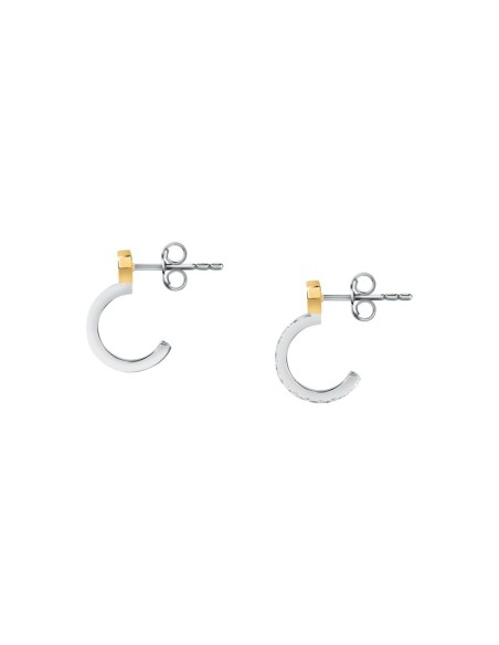Trussardi Orecchini Donna Acciaio Bicolore T-Shape (TJAXC35)