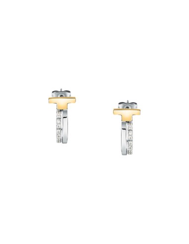Trussardi Orecchini Donna Acciaio Bicolore...