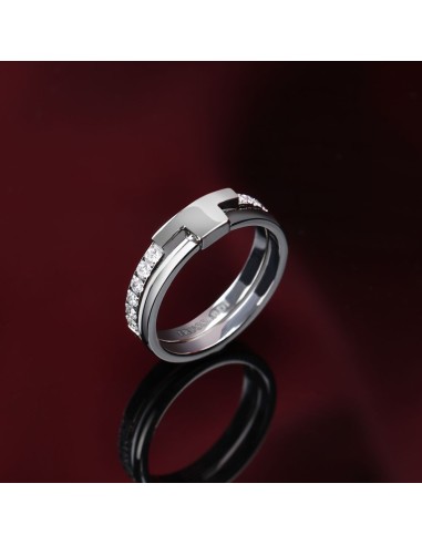 Trussardi Anello Donna Acciaio con Cristalli...