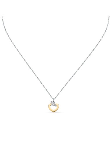 Trussardi Collana Donna Acciaio Cuore Bicolore...