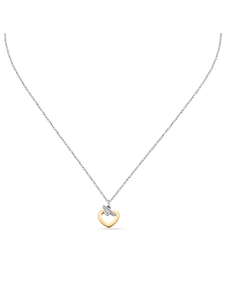 Trussardi Collana Donna Acciaio Cuore Bicolore (TJAXC45)