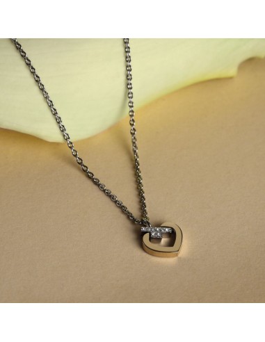 Trussardi Collana Donna Acciaio Cuore Bicolore...