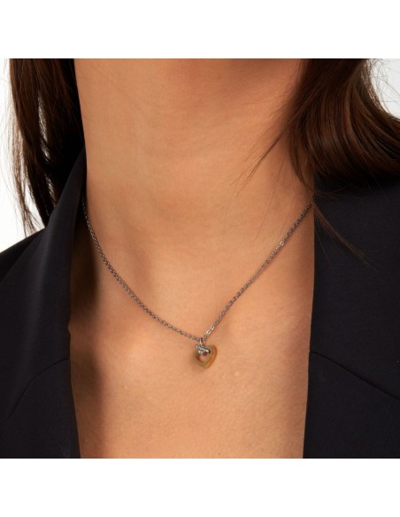 Trussardi Collana Donna Acciaio Cuore Bicolore (TJAXC45)